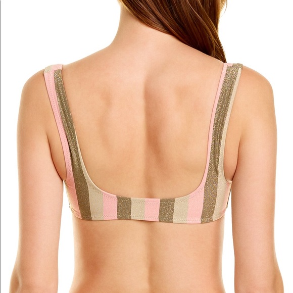 NWTS THE ELLE BIKINI TOP - SOLID & STRIPED (XL) - Picture 2 of 3